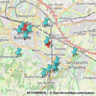 Mappa Via Mazzini, 40139 Bologna BO, Italia (2.27786)