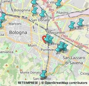 Mappa Via Mazzini, 40139 Bologna BO, Italia (2.52471)