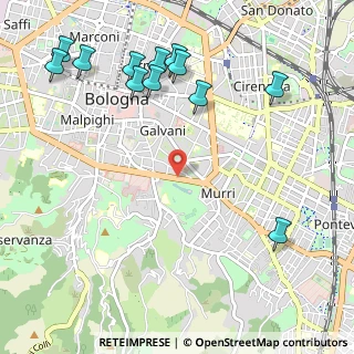 Mappa Viale Giovanni Gozzadini, 40124 Bologna BO, Italia (1.35333)