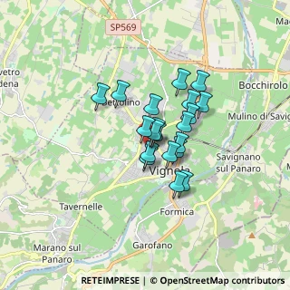 Mappa Via Gino Obici, 41058 Vignola MO, Italia (1.1125)