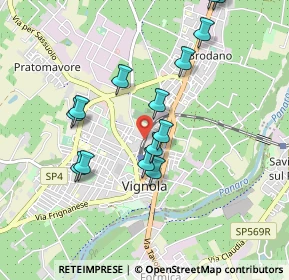 Mappa Via Nazario Sauro, 41058 Vignola MO, Italia (0.94714)