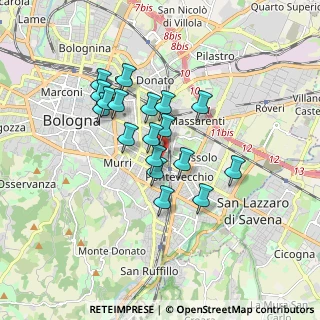 Mappa Variante SS9, 40064 Bologna BO, Italia (1.38944)