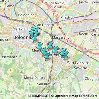 Mappa Via Giuseppe Mazzini, 40139 Bologna BO, Italia (1.38143)