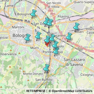 Mappa Via Giuseppe Mazzini, 40139 Bologna BO, Italia (1.6175)