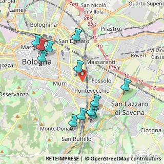 Mappa Via Giuseppe Mazzini, 40139 Bologna BO, Italia (2.17)