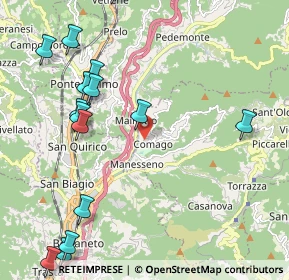 Mappa Via P. Togliatti, 16010 Sant'Olcese GE, Italia (2.71267)