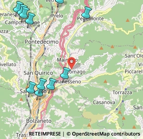 Mappa Via P. Togliatti, 16010 Sant'Olcese GE, Italia (2.88182)