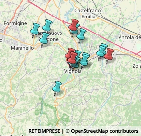 Mappa Via Gregorio Agnini, 41058 Vignola MO, Italia (4.75611)
