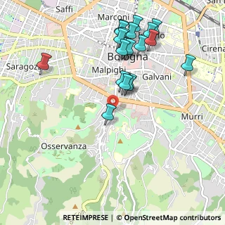 Mappa Via Alamandini, 40136 Bologna BO, Italia (1.082)