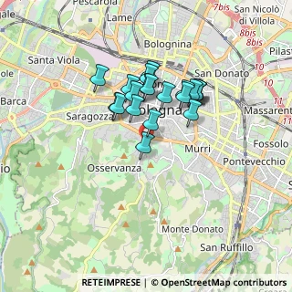 Mappa Via Alamandini, 40136 Bologna BO, Italia (1.354)