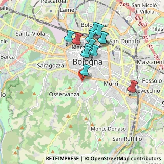 Mappa Via Alamandini, 40136 Bologna BO, Italia (1.72231)
