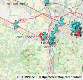 Mappa Via Giovannini, 40033 Casalecchio di Reno BO, Italia (5.1595)