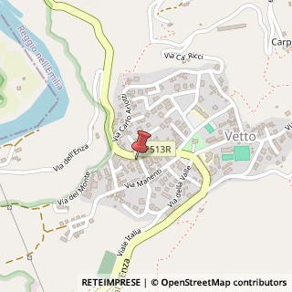 Mappa Via Val d'Enza, 12, 42020 Vetto, Reggio nell'Emilia (Emilia Romagna)