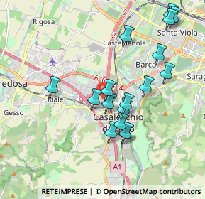 Mappa Via Aldo Moro, 40033 Casalecchio di Reno BO, Italia (1.88176)