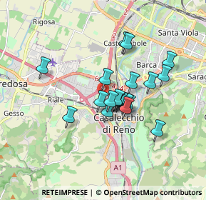 Mappa Via Aldo Moro, 40033 Casalecchio di Reno BO, Italia (1.305)