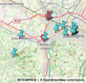 Mappa Via Aldo Moro, 40033 Casalecchio di Reno BO, Italia (4.50063)