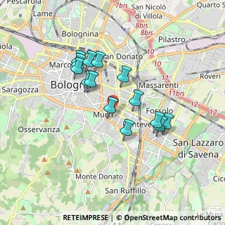 Mappa Via Giuseppe Guidicini, 40137 Bologna BO, Italia (1.52429)