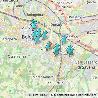Mappa Via Giuseppe Guidicini, 40137 Bologna BO, Italia (1.3825)