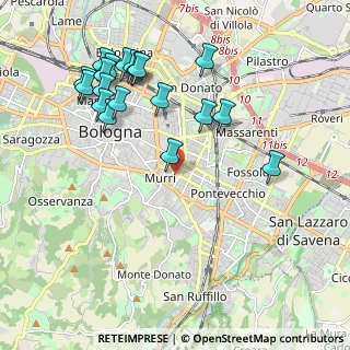 Mappa Via Giuseppe Guidicini, 40137 Bologna BO, Italia (2.25316)