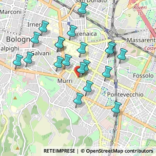 Mappa Via Giuseppe Guidicini, 40137 Bologna BO, Italia (0.981)
