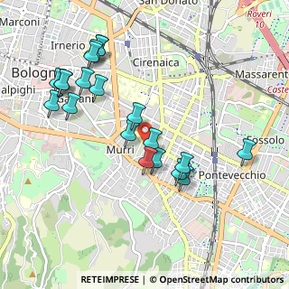 Mappa Via Giuseppe Guidicini, 40137 Bologna BO, Italia (1.041)