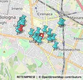 Mappa Via Giuseppe Guidicini, 40137 Bologna BO, Italia (0.7875)