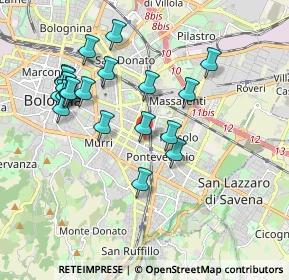 Mappa Fermi, 40139 Bologna BO, Italia (1.913)