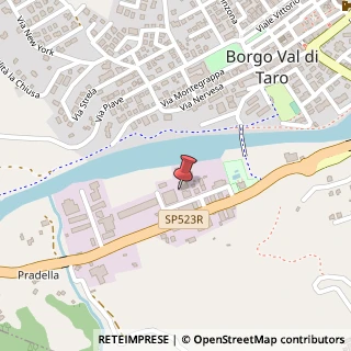 Mappa Via Abazia, 28, 43043 Borgo Val di Taro, Parma (Emilia Romagna)