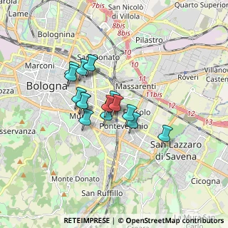 Mappa Via Emilia Levante, 40138 Bologna BO, Italia (1.2625)