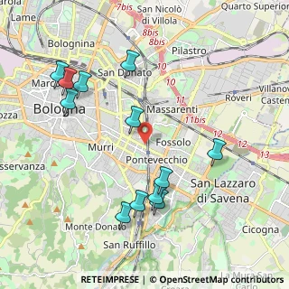 Mappa Via Emilia Levante, 40138 Bologna BO, Italia (2.215)