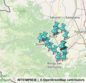 Mappa Piazza Dao Bernardo, 12020 Casteldelfino CN, Italia (11.73938)