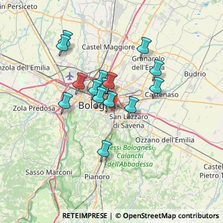 Mappa Via Achillini, 40137 Bologna BO, Italia (5.89733)