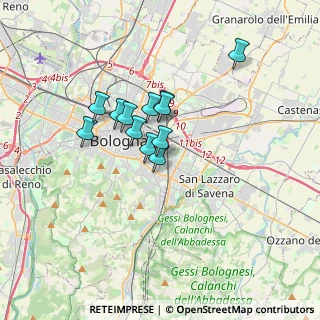 Mappa Via Achillini, 40137 Bologna BO, Italia (2.50333)