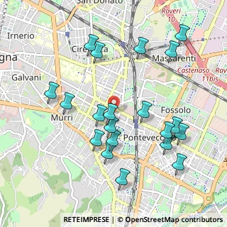 Mappa Via Achillini, 40137 Bologna BO, Italia (1.0645)