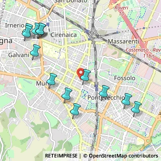 Mappa Via Achillini, 40137 Bologna BO, Italia (1.32071)