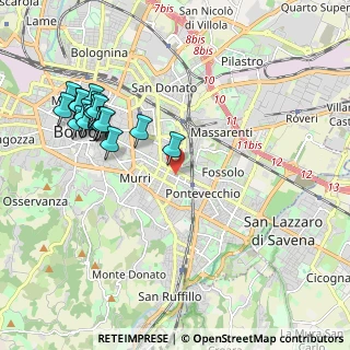 Mappa Via Achillini, 40137 Bologna BO, Italia (2.325)