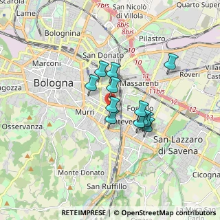 Mappa Via Achillini, 40137 Bologna BO, Italia (1.235)