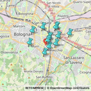 Mappa Via Achillini, 40137 Bologna BO, Italia (1.17538)