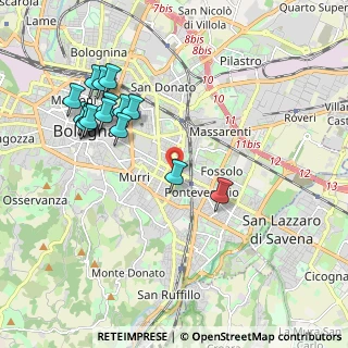 Mappa Via Achillini, 40137 Bologna BO, Italia (2.175)