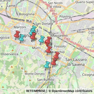 Mappa Via Achillini, 40137 Bologna BO, Italia (1.61333)
