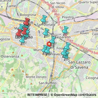 Mappa Via Achillini, 40137 Bologna BO, Italia (2.0325)