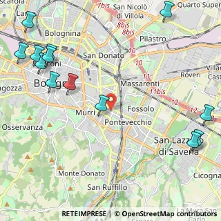 Mappa Via Achillini, 40137 Bologna BO, Italia (3.18)