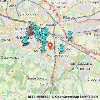 Mappa Via Achillini, 40137 Bologna BO, Italia (1.6735)