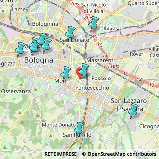 Mappa Via Achillini, 40137 Bologna BO, Italia (2.48)