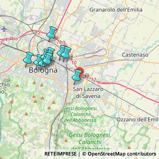 Mappa Via Carlo Marx, 40139 Bologna BO, Italia (3.93636)
