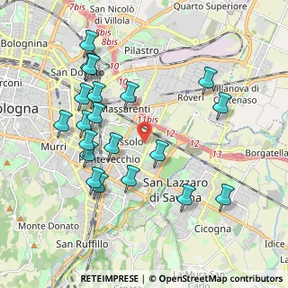 Mappa Via Carlo Marx, 40139 Bologna BO, Italia (2.096)
