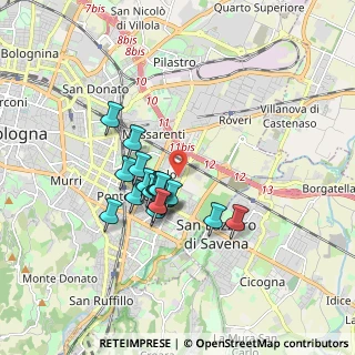 Mappa Via Carlo Marx, 40139 Bologna BO, Italia (1.33278)