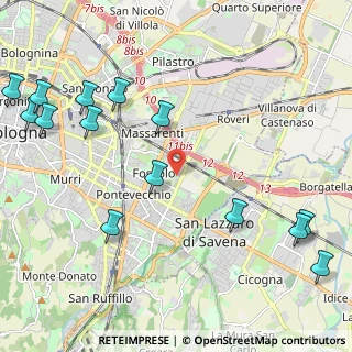 Mappa Via Carlo Marx, 40139 Bologna BO, Italia (2.90143)