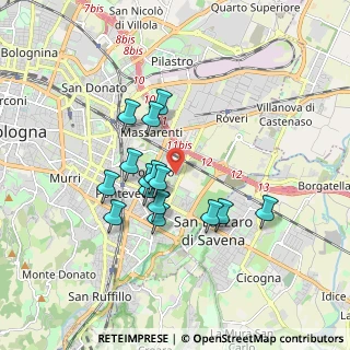 Mappa Via Carlo Marx, 40139 Bologna BO, Italia (1.484)