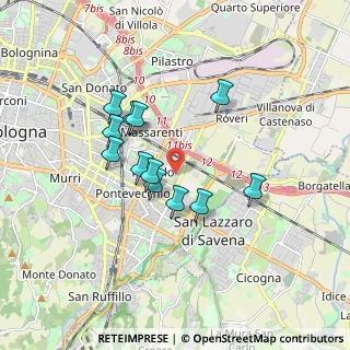 Mappa Via Carlo Marx, 40139 Bologna BO, Italia (1.46583)